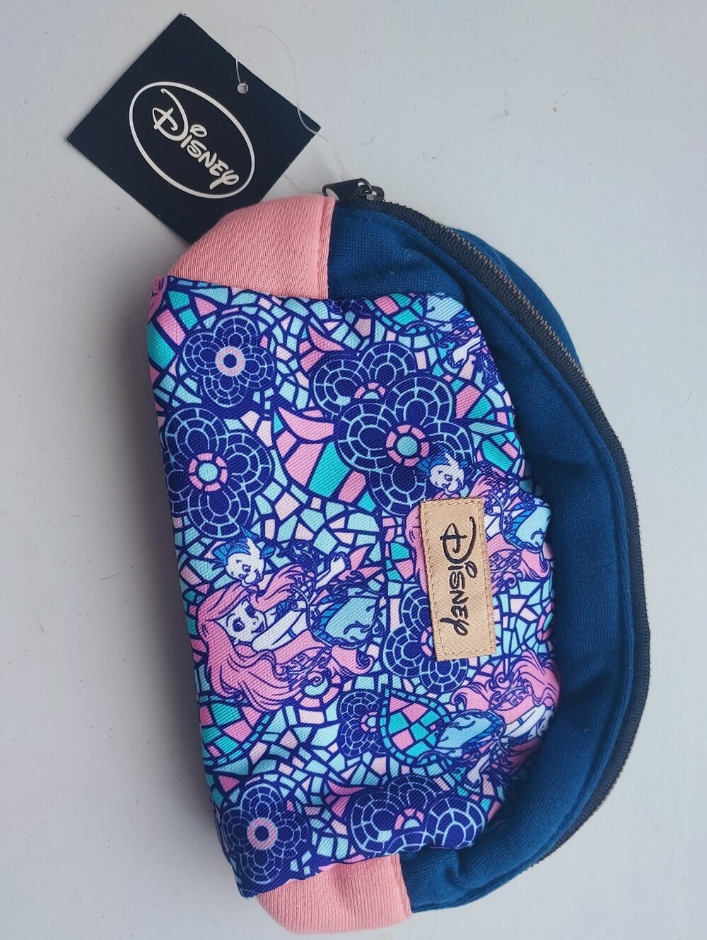 Disney Japan woman girls pretty Pink & Blue Ariel Patterned stationery Pouch bag